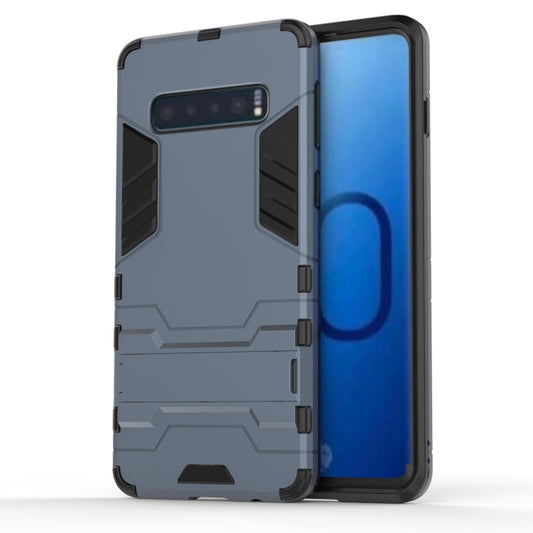 Shockproof PC + TPU Case for Galaxy S10, with Holder, Galaxy S10, For Samsung Galaxy S10