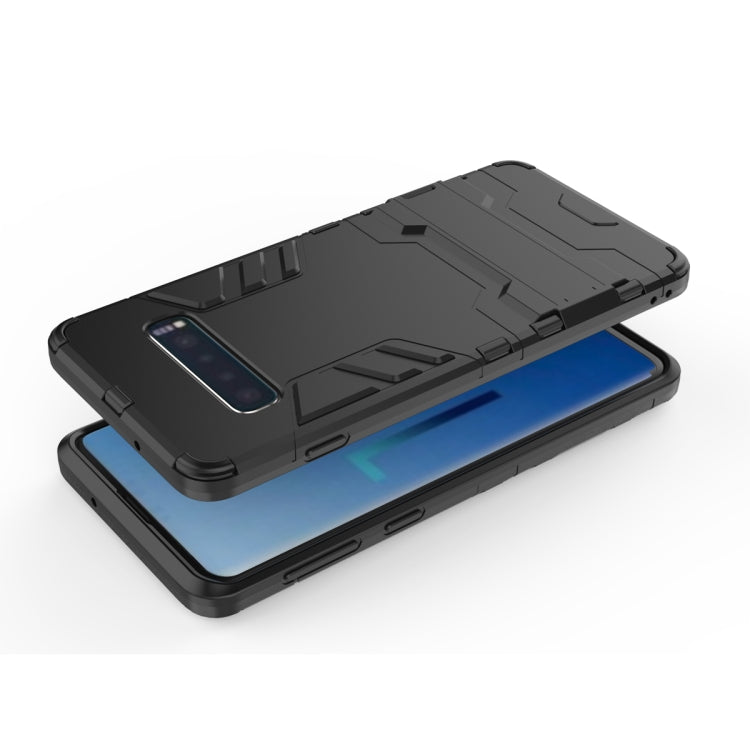 Shockproof PC + TPU Case for Galaxy S10, with Holder, Galaxy S10, For Samsung Galaxy S10