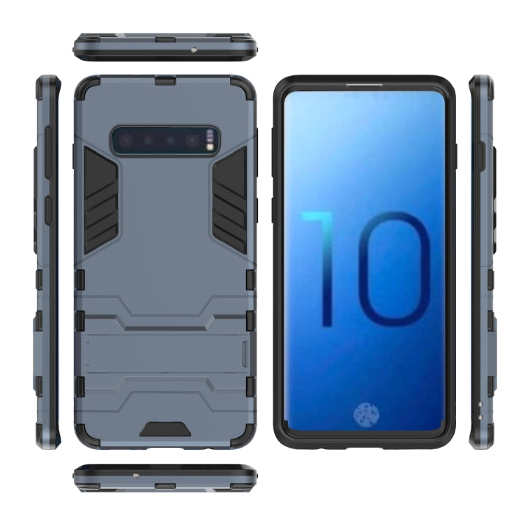 Shockproof PC + TPU Case for Galaxy S10, with Holder, Galaxy S10, For Samsung Galaxy S10
