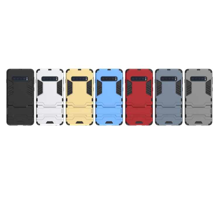 Shockproof PC + TPU Case for Galaxy S10, with Holder, Galaxy S10, For Samsung Galaxy S10