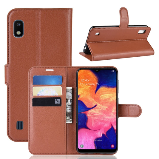 Litchi Texture Horizontal Flip Leather Case for Galaxy A10, with Wallet & Holder & Card Slots, For Galaxy A10, For Galaxy A10 (1), For Galaxy A10  (1)