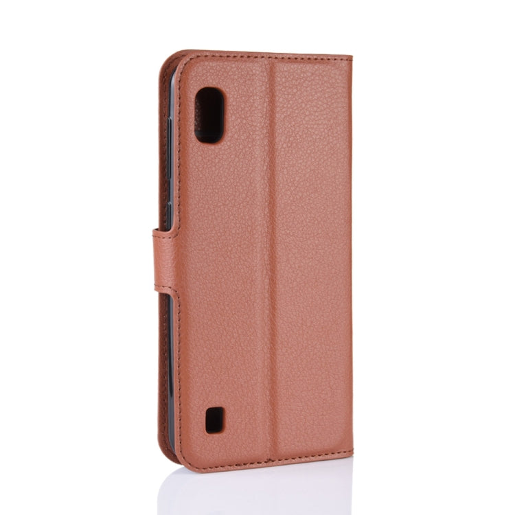 Litchi Texture Horizontal Flip Leather Case for Galaxy A10, with Wallet & Holder & Card Slots, For Galaxy A10, For Galaxy A10 (1), For Galaxy A10  (1)