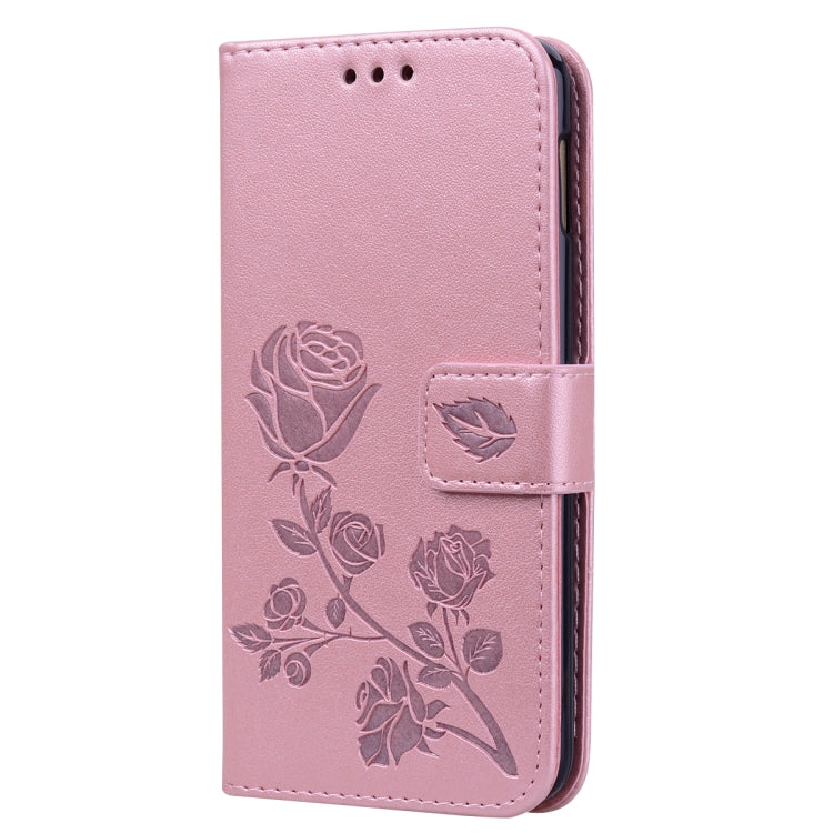Rose Embossed Horizontal Flip PU Leather Case for Galaxy S10e, with Holder & Card Slots & Wallet, For Samsung Galaxy S10e, Galaxy S10e