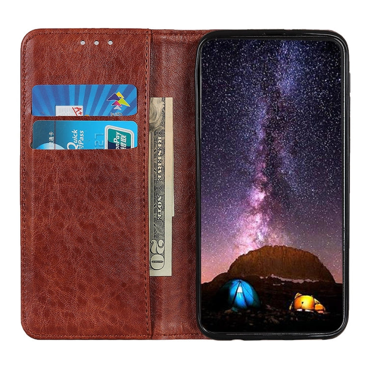 Magnetic Retro Crazy Horse Texture Horizontal Flip Leather Case for Galaxy A40, with Holder & Card Slots & Photo Frame, For Galaxy A40
