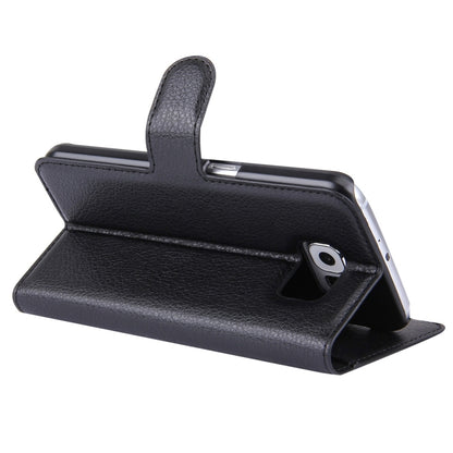 For Galaxy S6 / G920 Litchi Texture Horizontal Flip Leather Case with Holder & Card Slots & Wallet, For Galaxy S6