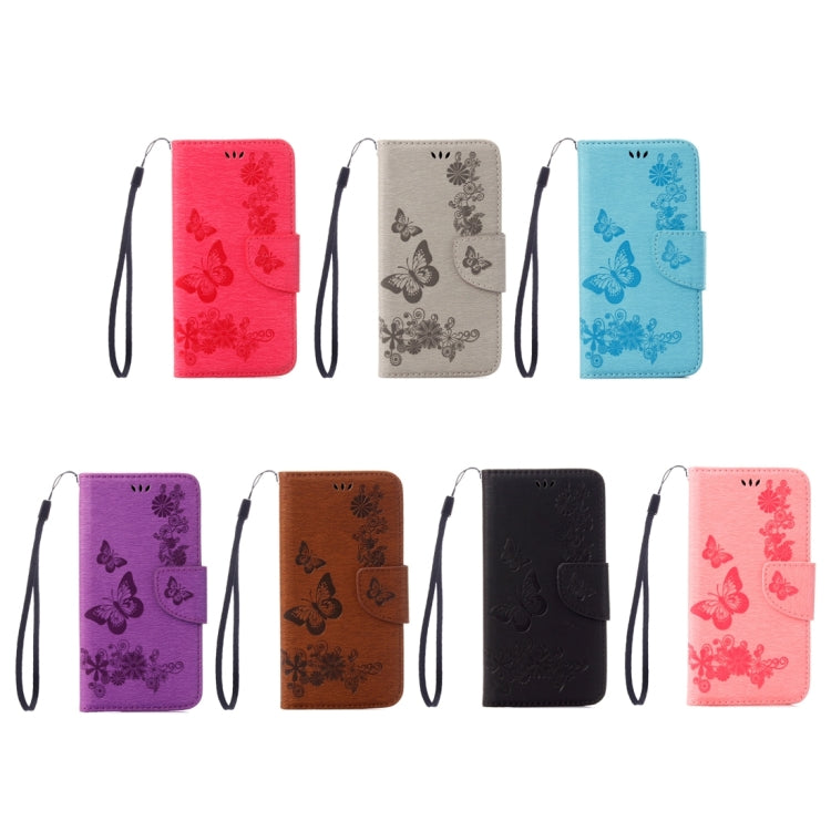 For Galaxy S8 Butterflies Embossing Horizontal Flip Leather Case with Holder & Card Slots & Wallet & Lanyard, For Galaxy S8