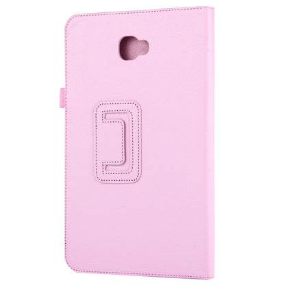 For Galaxy Tab A 10.1 / T580 Litchi Texture Magnetic Horizontal Flip Leather Case with Holder & Sleep / Wake-up Function, Galaxy Tab A 10.1 (2016)