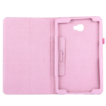 For Galaxy Tab A 10.1 / T580 Litchi Texture Magnetic Horizontal Flip Leather Case with Holder & Sleep / Wake-up Function, Galaxy Tab A 10.1 (2016)
