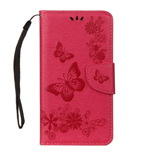 For Galaxy A8+ (2018) Vintage Embossed Floral Butterfly Pattern Horizontal Flip Leather Case with Card Slot & Holder & Wallet & Lanyard, For Galaxy A8+ (2018)