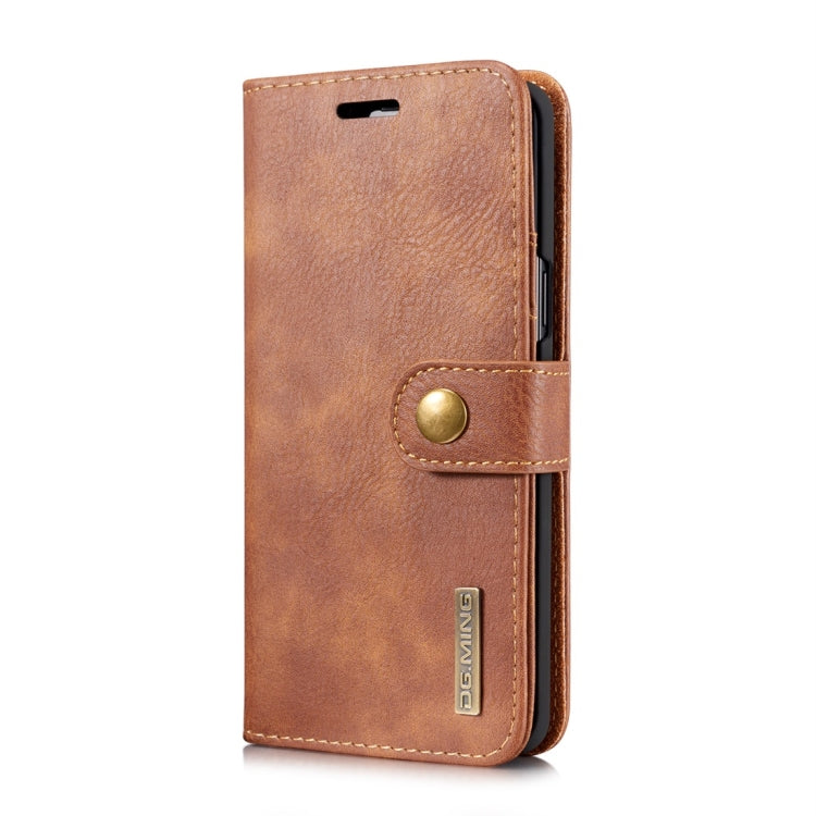 DG.MING for Galaxy S9 Crazy Horse Texture Horizontal Flip Detachable Magnetic Protective Case with Holder & Card Slots & Wallet, Galaxy S9