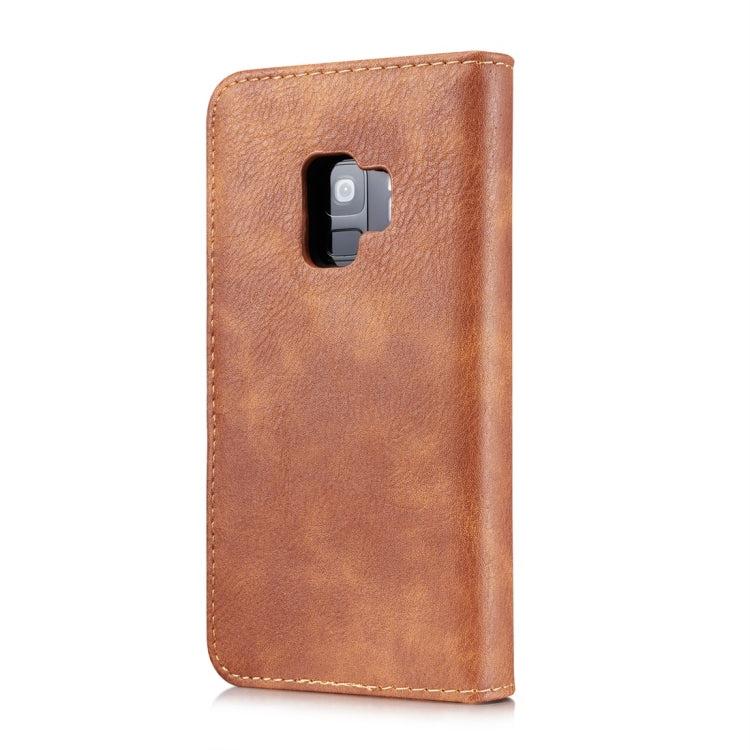 DG.MING for Galaxy S9 Crazy Horse Texture Horizontal Flip Detachable Magnetic Protective Case with Holder & Card Slots & Wallet, Galaxy S9