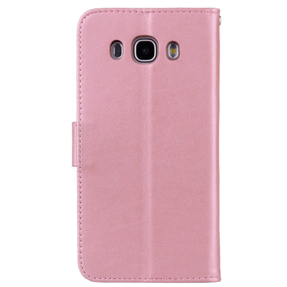 For Galaxy J5 (2016) / J510 Roses Pressed Flowers Pattern Flip Leather Case with Holder & Card Slots & Wallet, For Samsung Galaxy J5 (2016) / J510