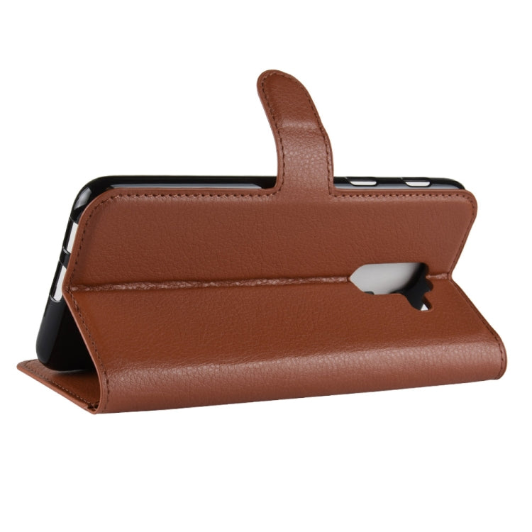 For Galaxy A6+ 2018 Litchi Texture Horizontal Flip Leather Case with Holder & Card Slots & Wallet, For Galaxy A6+ 2018, Galaxy A6+ 2018