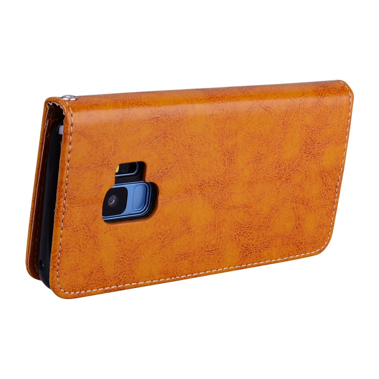 For Galaxy S9 Oil Wax Texture Horizontal Flip Leather Case with Holder & Card Slots & Wallet, For Galaxy S9
