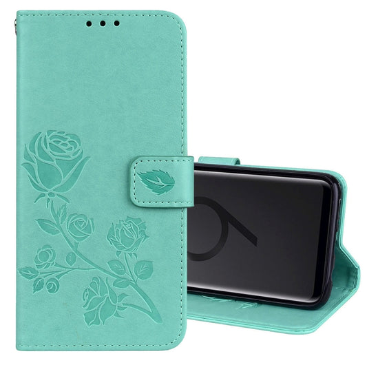 Rose Embossed Horizontal Flip Environmental PU Leather Case with Holder & Card Slots & Wallet for Galaxy S9+, For Samsung Galaxy S9+, For Galaxy S9+