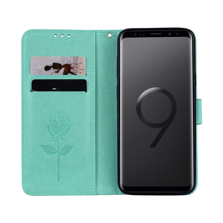 Rose Embossed Horizontal Flip Environmental PU Leather Case with Holder & Card Slots & Wallet for Galaxy S9+, For Samsung Galaxy S9+, For Galaxy S9+