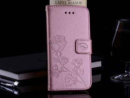 Rose Embossed Horizontal Flip Environmental PU Leather Case with Holder & Card Slots & Wallet for Galaxy S9+, For Samsung Galaxy S9+