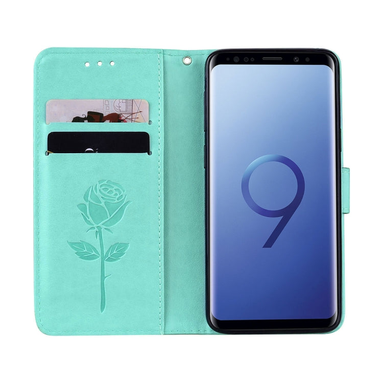 For Galaxy S9 Rose Embossed Horizontal Flip Environmental PU Leather Case with Holder & Card Slots & Wallet, For Samsung Galaxy S9, For Galaxy S9