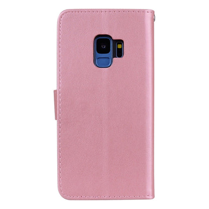 For Galaxy S9 Rose Embossed Horizontal Flip Environmental PU Leather Case with Holder & Card Slots & Wallet, For Samsung Galaxy S9