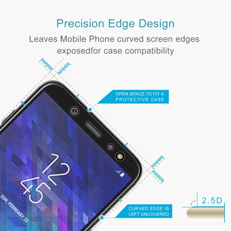 100 PCS 0.26mm 9H 2.5D Tempered Glass Film for Galaxy A6+ (2018), Galaxy A6+ (2018)(100pcs)