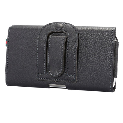 Universal Litchi Texture Vertical Flip Thwartwise PU Leather Case / Waist Bag with Back Splint & Card Slots & 15cm Lanyard for iPhone X  & Galaxy S7 & S6 Edge & S6, Huawei P9 & P9 Lite, Sony Xperia Z5, Xiaomi Redmi 4, Size: 14.6 x 7.8 x 1.8 cm