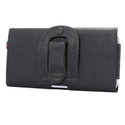 Universal Litchi Texture Vertical Flip Thwartwise PU Leather Case / Waist Bag with Back Splint & Card Slots & 15cm Lanyard for Galaxy S7 Edge & S7 & S6 Edge & S6, Huawei P9 & P9 Lite & P9 Plus & Sony Xperia Z5, Xiaomi Redmi 4, Size: 15.5 x 8 x 1.8 cm