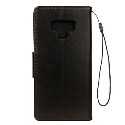 Embossed Butterfly Pattern Horizontal Flip Leather Case with Card Slot & Holder & Wallet & Lanyard For Galaxy Note9, For Galaxy Note9