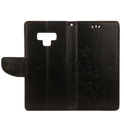 Embossed Butterfly Pattern Horizontal Flip Leather Case with Card Slot & Holder & Wallet & Lanyard For Galaxy Note9, For Galaxy Note9