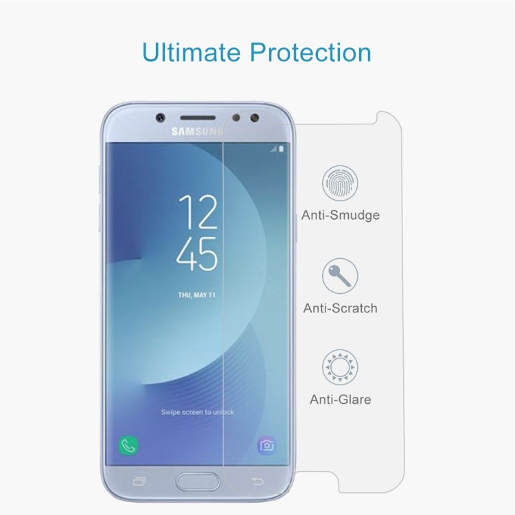 10 PCS For Galaxy J5 (2017) (EU Version) 0.26mm 9H Surface Hardness 2.5D Explosion-proof Non-full Screen Tempered Glass Screen Film, For Galaxy J5 (2017) (EU Version)(10 PCS)