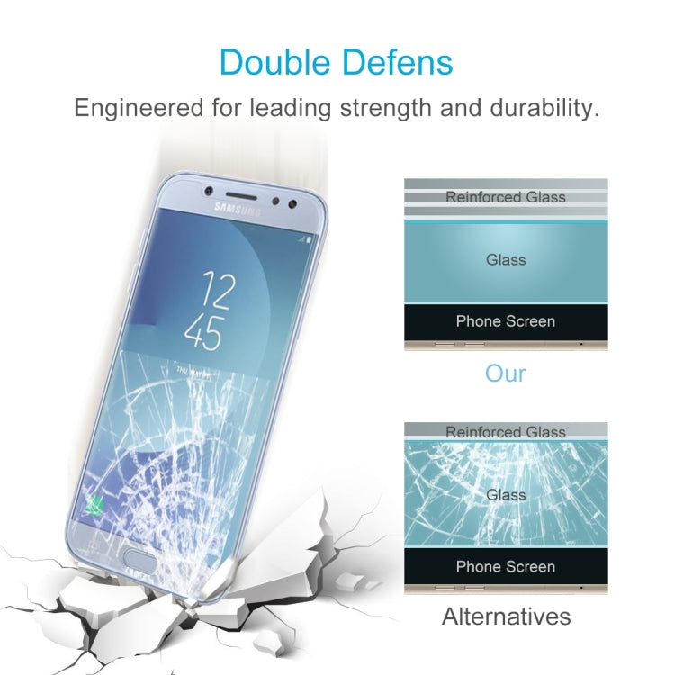 50 PCS For Galaxy J5 (2017) (EU Version) 0.26mm 9H Surface Hardness 2.5D Explosion-proof Non-full Screen Tempered Glass Screen Film, For Galaxy J5 (2017) (EU Version) (50 PCS)