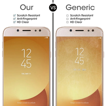 For Galaxy J7 (2017) (EU Version) 0.26mm 9H Surface Hardness 2.5D Explosion-proof Non-full Screen Tempered Glass Screen Film, For Galaxy J7 (2017) (EU Version)