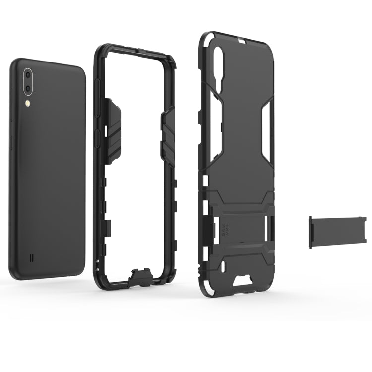 Shockproof PC + TPU Case for Galaxy M10, with Holder, Galaxy M10, For Samsung Galaxy M10