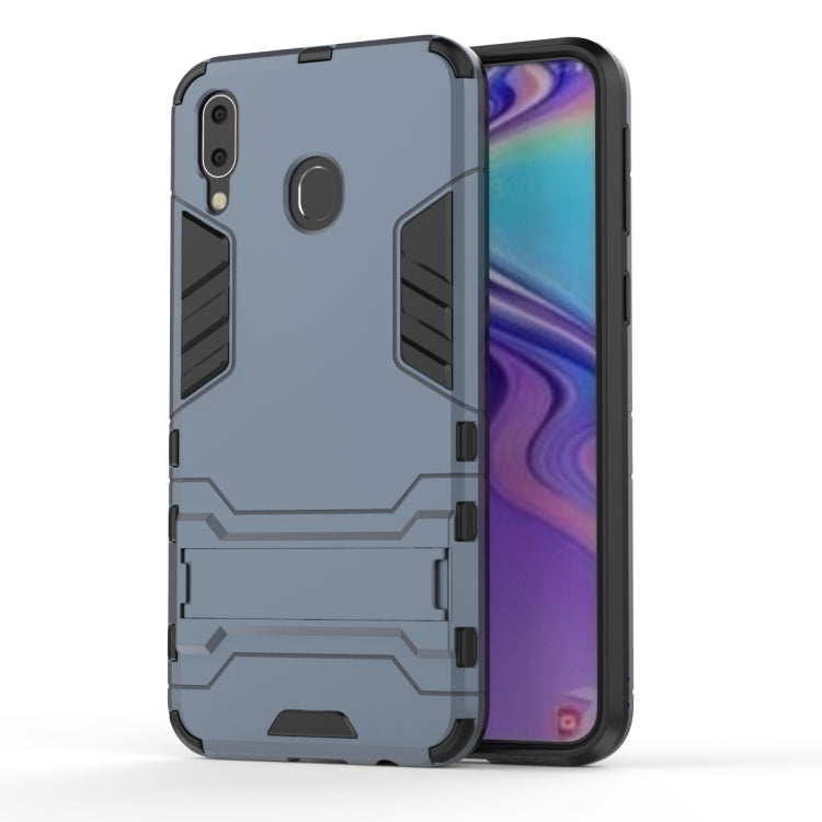 Shockproof PC + TPU Case for Galaxy M20, with Holder, Galaxy M20, For Samsung Galaxy M20