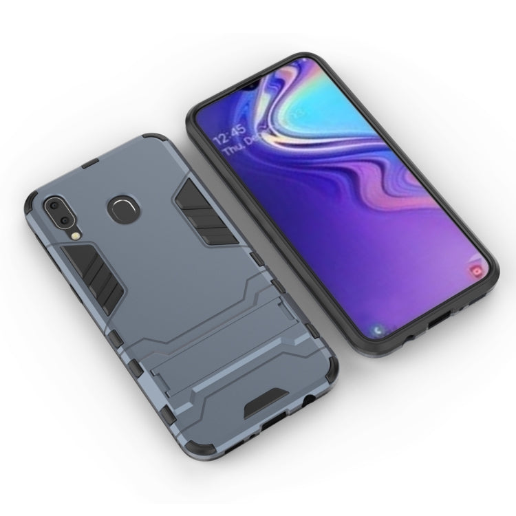 Shockproof PC + TPU Case for Galaxy M20, with Holder, Galaxy M20, For Samsung Galaxy M20