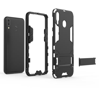 Shockproof PC + TPU Case for Galaxy M20, with Holder, Galaxy M20, For Samsung Galaxy M20