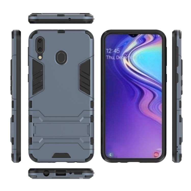Shockproof PC + TPU Case for Galaxy M20, with Holder, Galaxy M20, For Samsung Galaxy M20