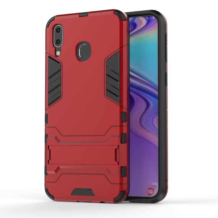 Shockproof PC + TPU Case for Galaxy M20, with Holder, Galaxy M20, For Samsung Galaxy M20