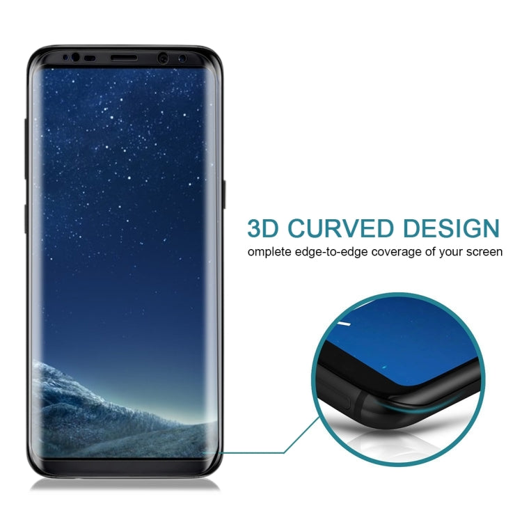 For Galaxy S8 / G9500 0.3mm 9H Surface Hardness 3D Curved Surface Silk-screen Full Screen Tempered Glass Screen Protector, For Galaxy S8 0.3mm, For Galaxy S8 / G9500, For Galaxy S8