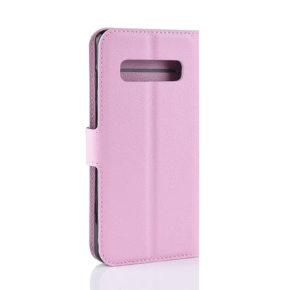 Litchi Texture Horizontal Flip Leather Case for Galaxy S10 6.1, with Wallet & Holder & Card Slots, Galaxy S10, For Galaxy S10