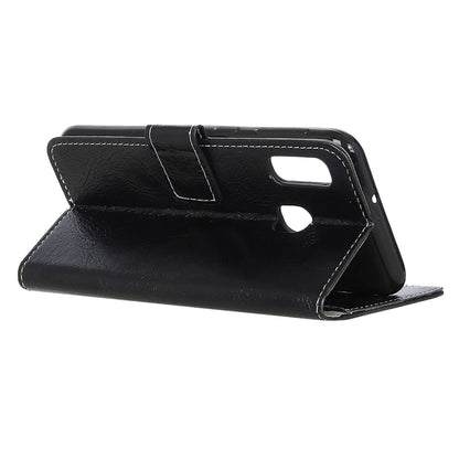 Retro Crazy Horse Texture Horizontal Flip Leather Case for Galaxy A20e, with Holder & Card Slots & Wallet & Photo Frame, For Galaxy A20e, For Samsung Galaxy A20e, Galaxy A20e