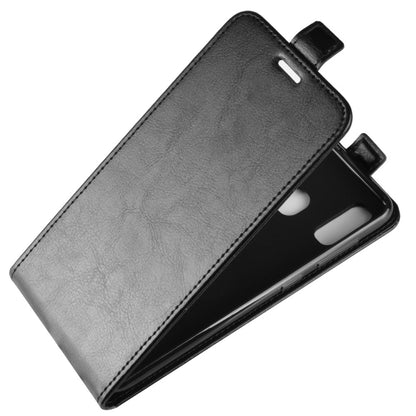 R64 Texture Vertical Flip Leather Case for Galaxy A20e , with Card Slots & Photo Frame, For Galaxy A20e