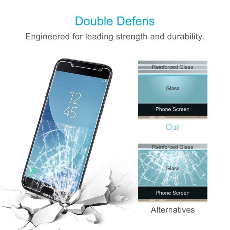 10 PCS 0.26mm 9H 2.5D Tempered Glass Film for Galaxy J4 (2018), For Galaxy J4 (2018)(10 PCS)