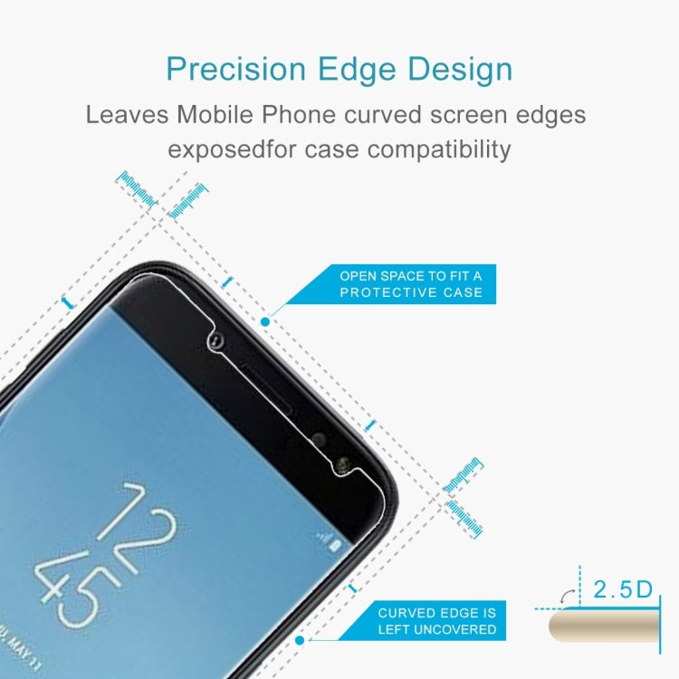 50 PCS 0.26mm 9H 2.5D Tempered Glass Film for Galaxy J4 (2018) , No Retail Package, For Galaxy J4 (2018)(50 PCS)