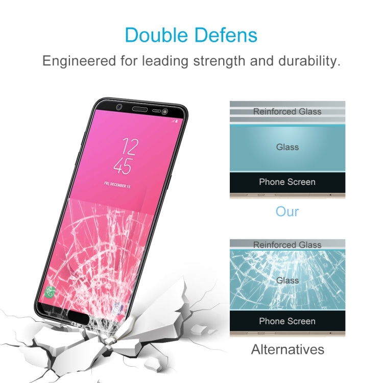 100 PCS 0.26mm 9H 2.5D Tempered Glass Film for Galaxy J8 (2018), Galaxy J8 (2018) (100 PCS)