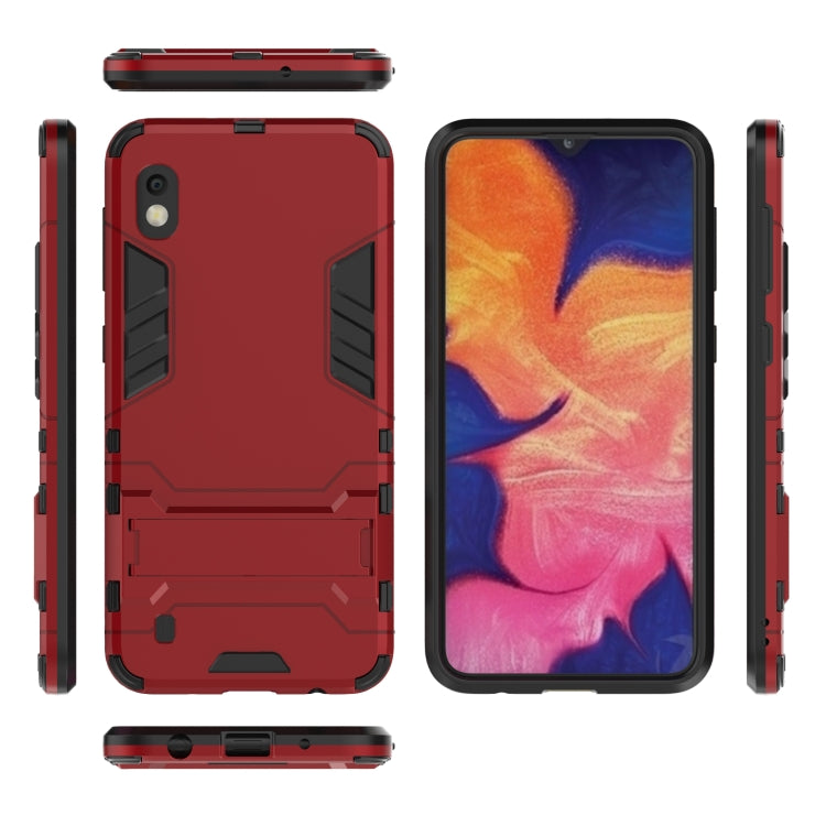 Shockproof PC + TPU Case for Galaxy A10, with Holder