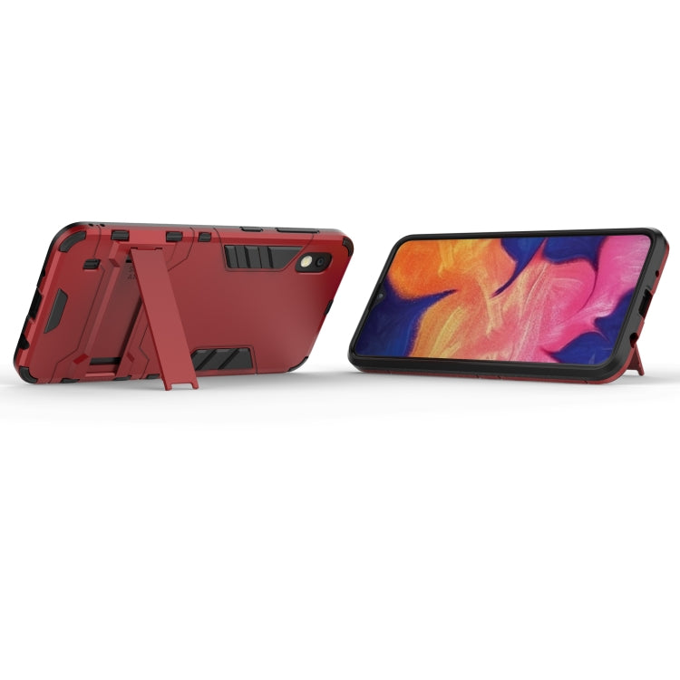 Shockproof PC + TPU Case for Galaxy A10, with Holder