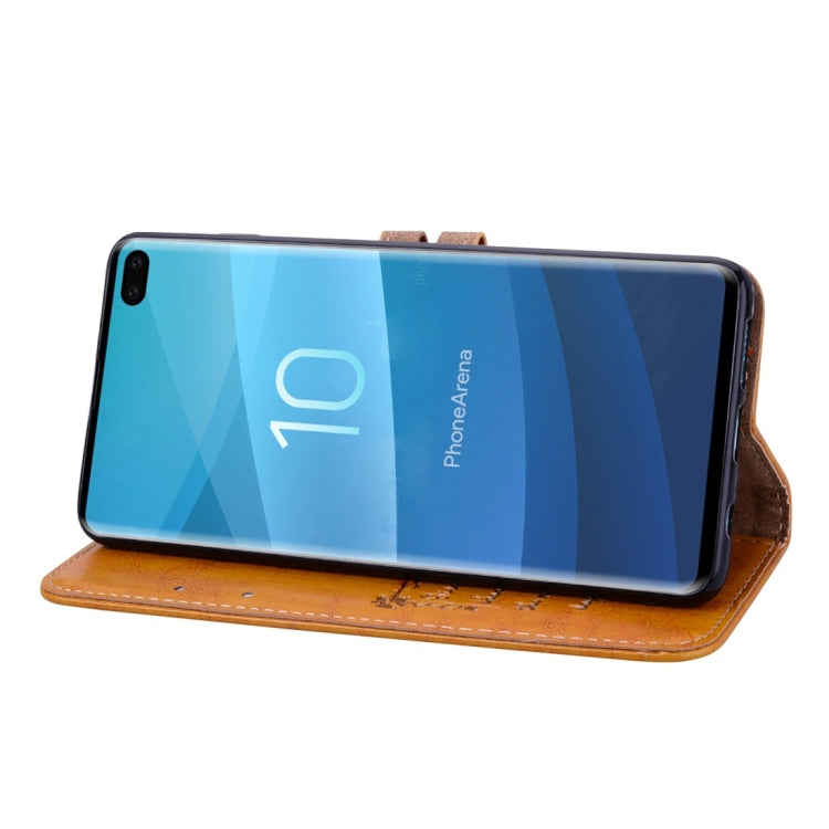 Business Style Oil Wax Texture Horizontal Flip Leather Case for Galaxy S10 Plus, with Holder & Card Slots & Wallet, For Galaxy S10 Plus