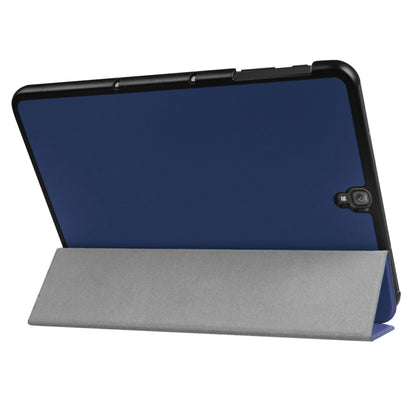 For Galaxy Tab S3 9.7 inch T820 / T825 Custer Texture Horizontal Flip Leather Case with 3-folding Holder, For Galaxy Tab S3 9.7
