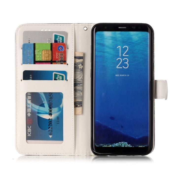 For Galaxy S8 Gloss Oil Embossed Horizontal Flip Leather Case with Holder & Card Slots & Wallet & Photo Frame, For Galaxy S8