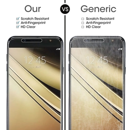 10 PCS 9H 2.5D Tempered Glass Film for Galaxy C7 (2017), For Galaxy C7 2017 (10pcs)
